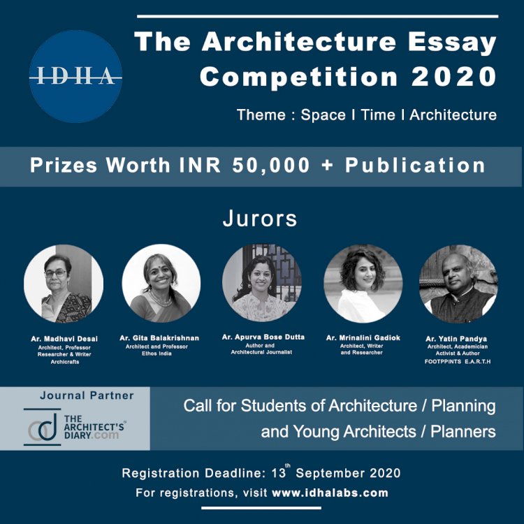IDHA LABS: THE ARCHITECTURAL ESSAY WRITING COMPETITION 2020