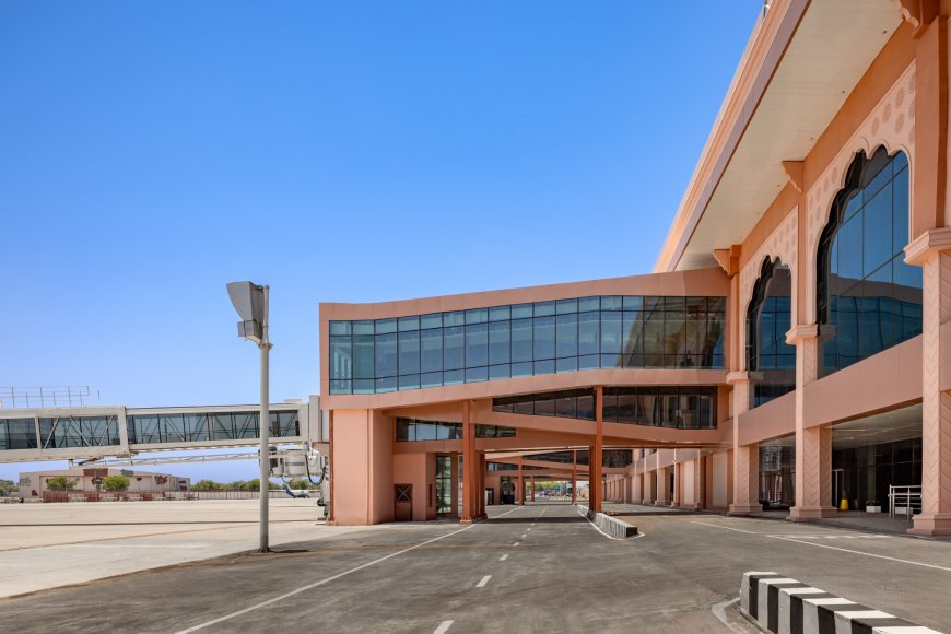 New Terminal at Jodhpur: Designed in Response to Local Culture, Climate, and Modern Travel Needs.